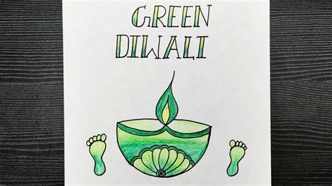 Pollution Free Diwali Drawing // Eco Friendly Diwali Drawing | Diwali ...