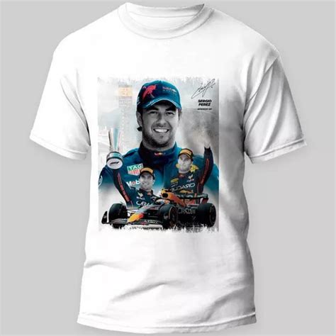 Playera F1 Checo Pérez collage Red Bull Campeón Formula 1 Meses sin