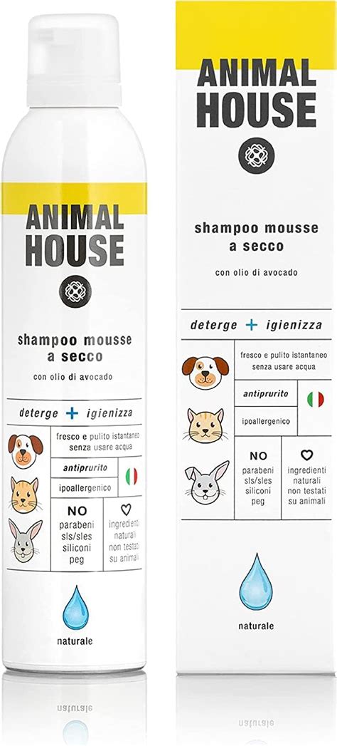 Amore Mio Bio Shampoo A Secco Per Cani Gatti E Cuccioli Mousse