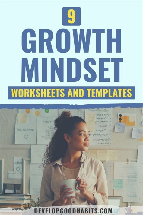 Growth Mindset Template Reframing Fixed Negative Thoughts Worksheets