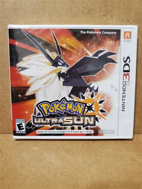 Pokemon Ultra Sun New Item Box And Manual Nintendo 3ds