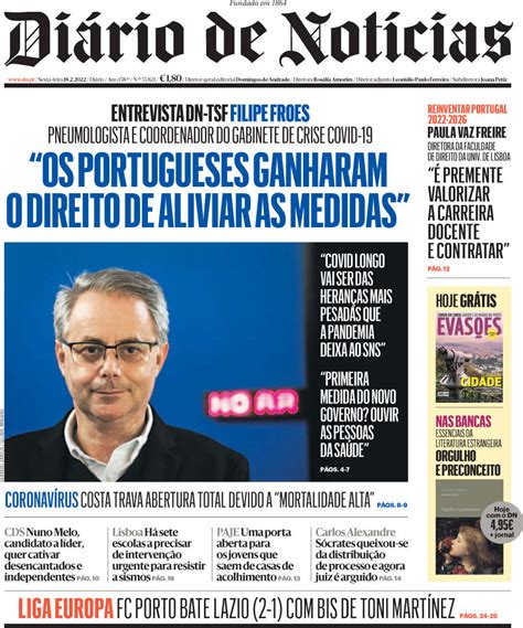 Capa Di Rio De Not Cias Fevereiro Capasjornais Pt