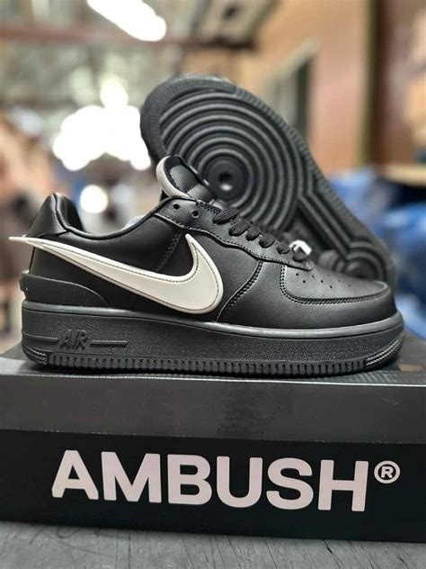 Nike Air Force 1 Low Black White Ambush On Carousell