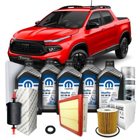 Óleo Original Fiat Toro 1.8 Flex - Kit Revisão Filtro E Óleo Mopar Original 5w30 Fiat Toro 1.8 Flex 2016 ...