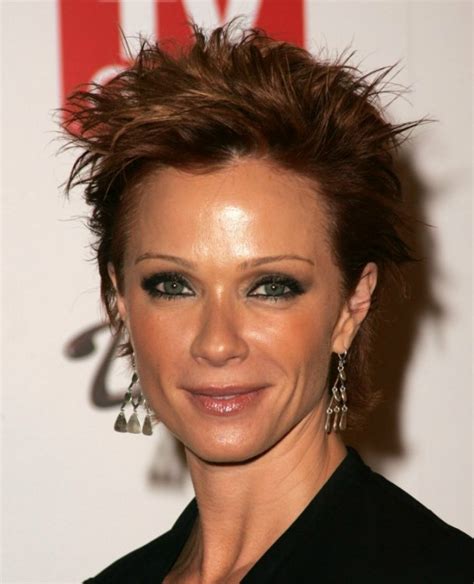 Lauren Holly Wearing Her Hair Short In A Pixie That Makes A Statement