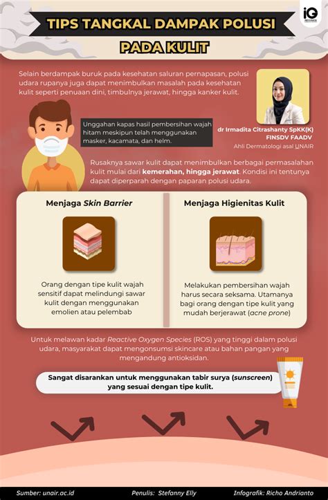 Infografik Tips Tangkal Dampak Polusi Pada Kulit