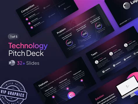 Tech Startup Pitch Deck Design – VIP Graphics