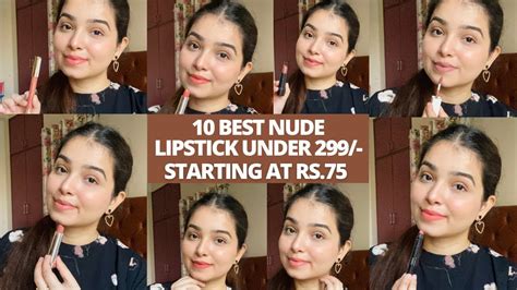 10 BEST NUDE LIPSTICKS Under Rs 299 For All Indian Skintones