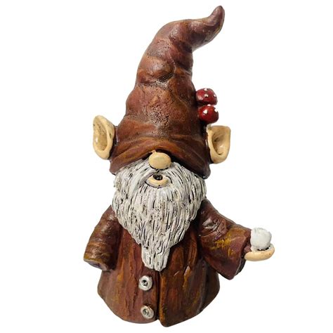 Incense Holder For Stick Cute Gnome Statue Incense Cone Burner Adorable