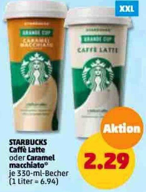 Starbucks Caff Latte Oder Caramel Macchiato Ml Becher Angebot Bei