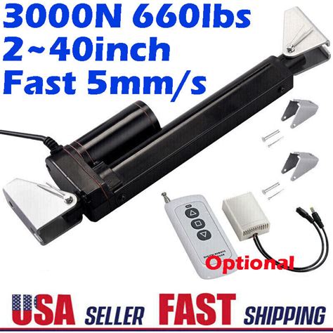 Buy 12v 3000n 660lb Linear Actuator Motor Heavy Duty Waterproof Stroke 2~40 1000mm Online At