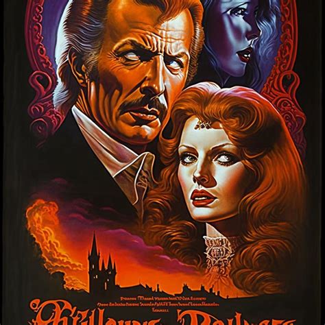 1970s Gothic Horror movie poster starting Vincent Price and Stephanie ...