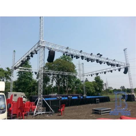 Outdoor Concert Aluminum Frame Roof Box Truss System Aluminum Lighting