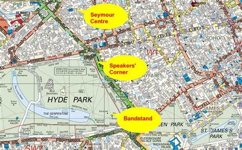 Underground Map Hyde Park