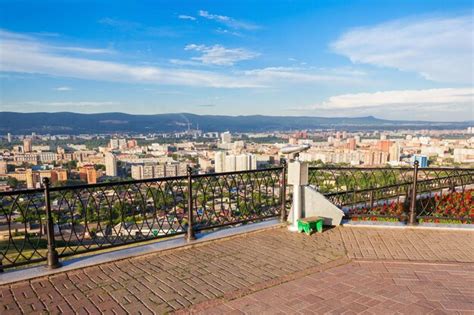 Premium Photo Krasnoyarsk City Aerial Panoramic View From Karaulnaya