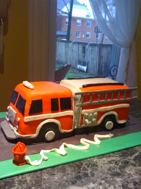 Fire Truck Cake Firetruck Cake Fireman Cake Cupcake Cakes