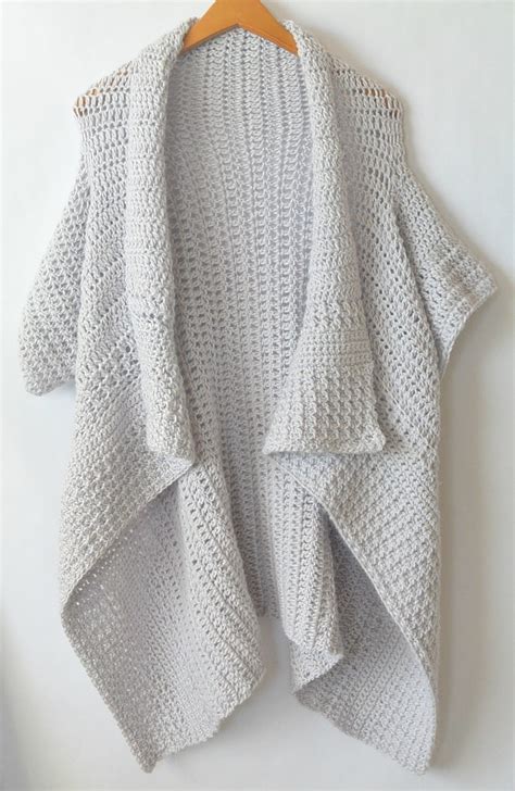 Cascading Kimono Cardigan Crochet Pattern Mama In A Stitch