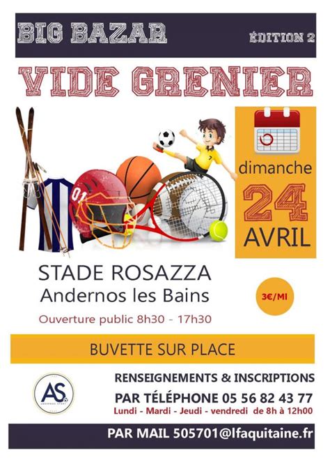 Grand Vide Grenier Organis Par Andernos Sport Andernos Les Bains