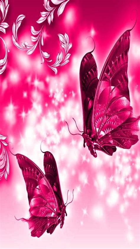 Butterfly Wallpaper Pink Wallpaper Pattern Wallpaper Free Ringtones