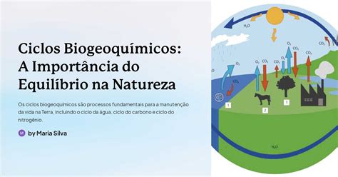 Ciclos Biogeoquímicos A Importância do Equilíbrio na Natureza