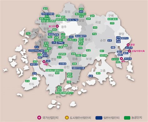 산업단지지도 전라남도산업단지정보시스템