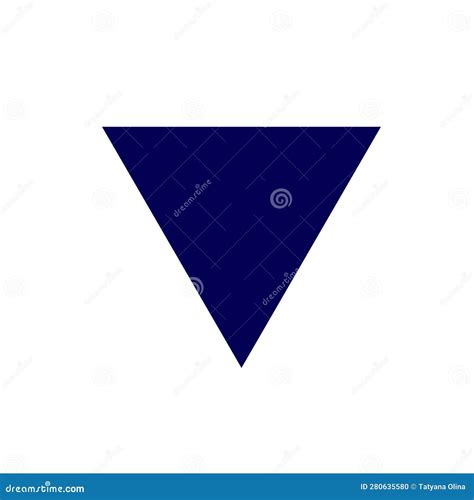 Blue Triangle Symbol Vector Illustration Stock Vector - Illustration of ...