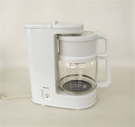 Krups Coffee Maker Model 150 10 Cup White Etsy