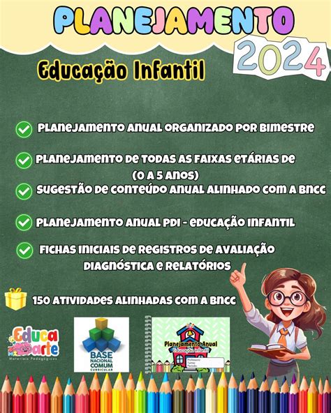 Planejamentos De Aulas Para Educação Infantil BNCC 2024 Plano De