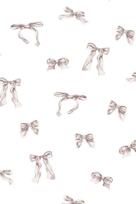 Bow Pattern Design Handdrawn Bows Pattern