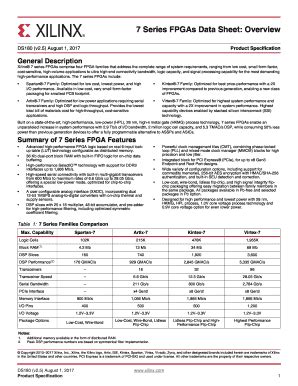 Fillable Online Series Fpgas Data Sheet Overview Fax Email Print