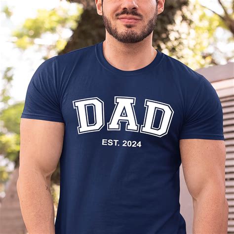 Custom Dad Est 2026 Shirt Personalized Grandpa Fathers Day Tee Any Year