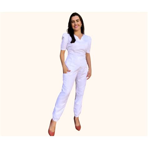 Scrub Hospitalar Pijama Cirurgico Slim Jogger Gabardine Shopee Brasil