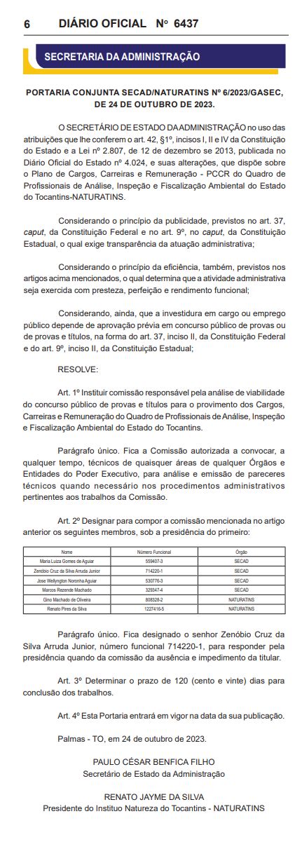 Af Concursos E Oportunidades Comiss O Criada Para Analisar