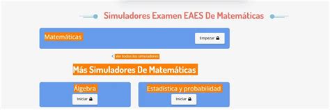 Simulador Eaes Senescyt Examen Acceso Educaci N Superior Gob