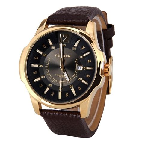 Curren Mens Round Dial Leather Strap Analog Watch At Best Price In New