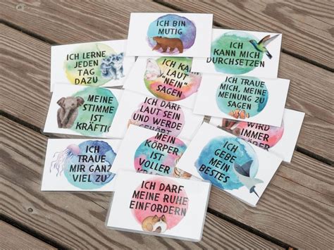 Affirmationskarten für Kinder Selbstbewusstsein Ergänzungsset