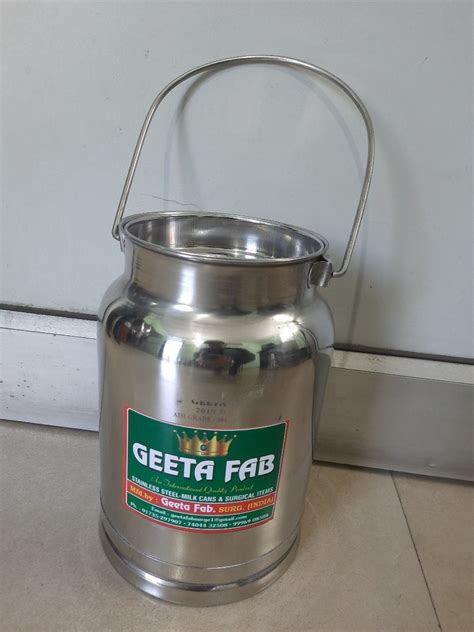 L Stainless Steel Milk Can At Rs Piece In Jagadhri Id