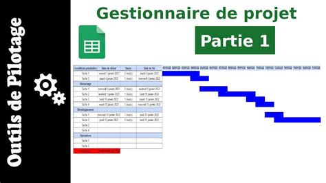 Gestionnaire De Projet Sur Google Sheets Mise En Forme Youtube