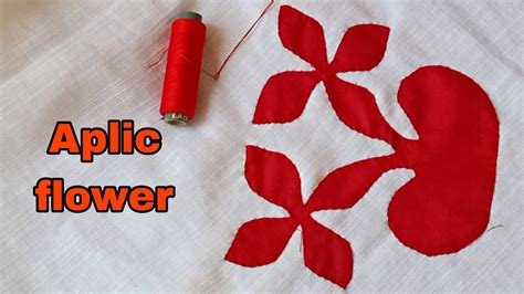 Aplic Work Cutting Stitching Simple Stitch Work Tutorial Cutting