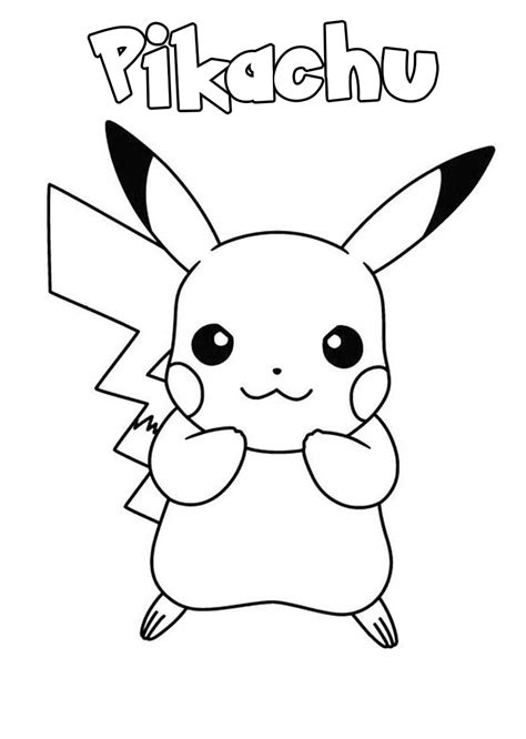 Pikachu Pokemon Para Colorear Imagenesdedinosaurios Wp Content