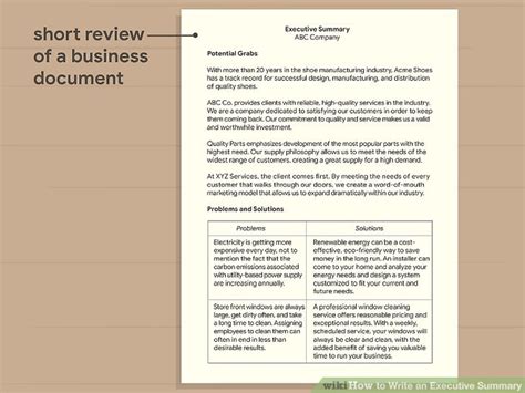 3 Ways To Write An Executive Summary WikiHow