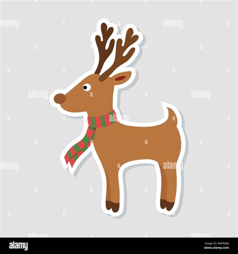 Red Nose Rudolph Deer Cartoon Stock Vektorgrafiken Kaufen Alamy