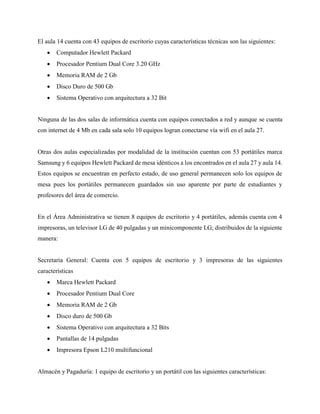 Inventario General Herramientas Tecnol Gicas Casd Pdf