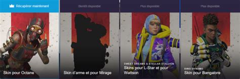 Apex Legends Skin Twitch Prime Octane Leak Skin Mirage Millenium