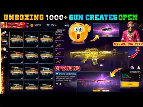 Free Fire Gun Crates Opening Ff Crate Opening Opening All Crates