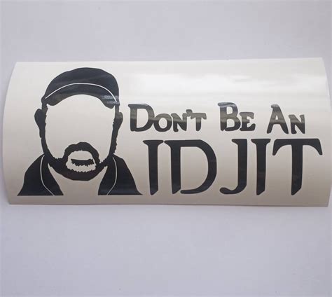 Don T Be An Idjit Supernatural Bobby Singer Vinyl Etsy