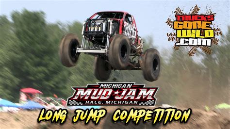 Michigan Mud Jam Mega Truck Long Jump Contest Youtube