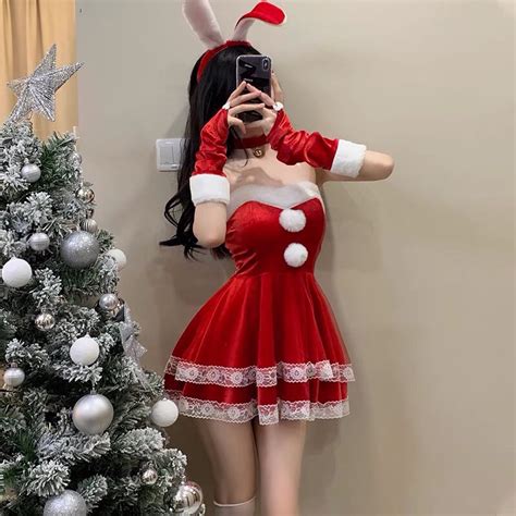 Jual 277 Sexy Lingerie Dress Santa Lingerie Coslpay Rabbit Baju