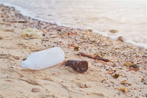 Focus Mou Sur Les Bouteilles En Plastique De Déchets Et D autres Types