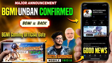 BIGGEST NEWS BGMI UNBAN Official KRAFTON Notice BGMI COMING DATE